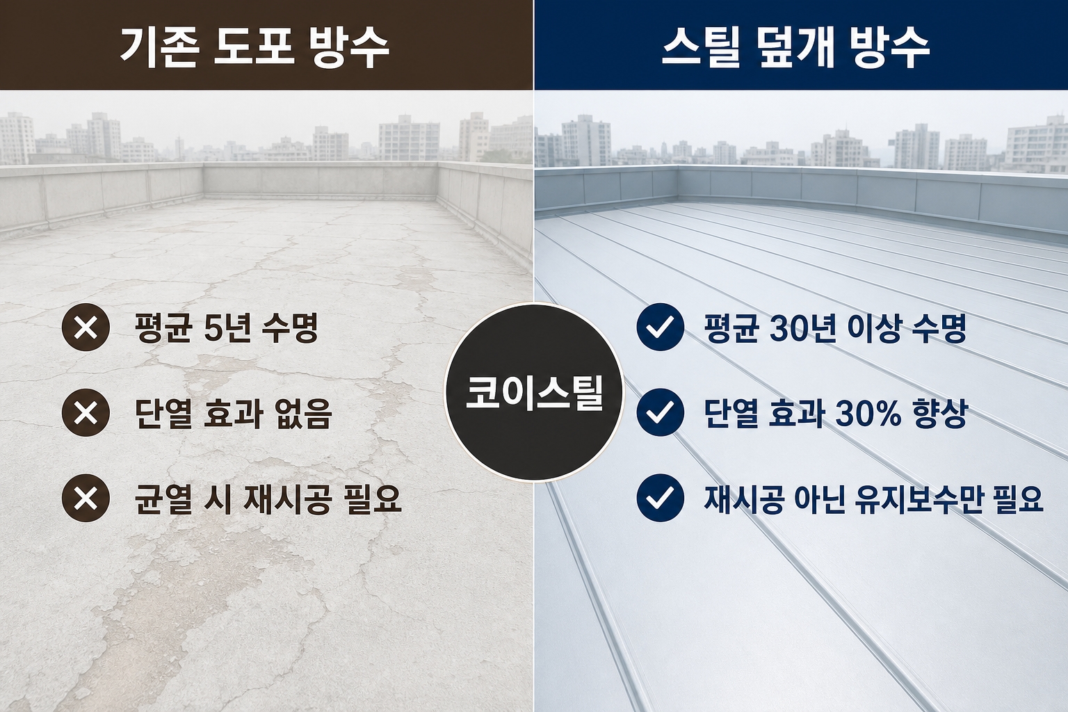 고성옥상방수 코이스틸 9